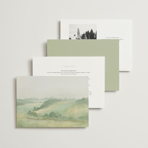 This is a meadow wedding invitations with standard by Elly called the vow printing on signature in standard