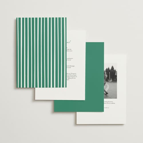 This is a palm wedding invitations with standard by Erika Firm called palm tree crest printing on signature in standard