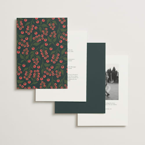 This is a spruce wedding invitations with standard by Katharine Watson called cherry tomatoes printing on signature in standard
