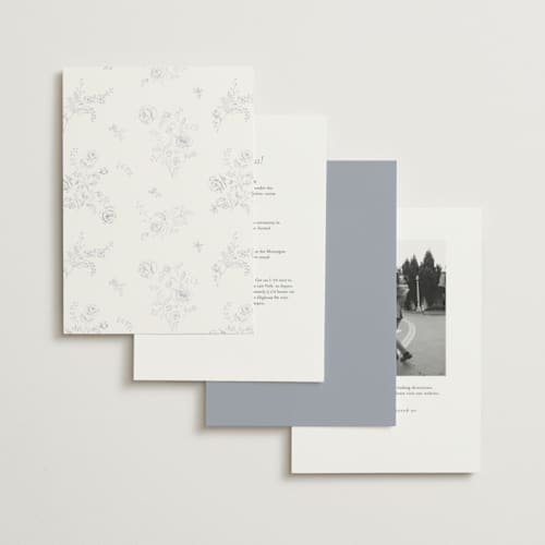 This is a french blue wedding invitations with standard by Design Lotus called from this moment on printing on signature in standard