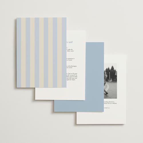 This is a sky wedding invitations with standard by Ellen Schlegelmilch called palmetto printing on signature in standard