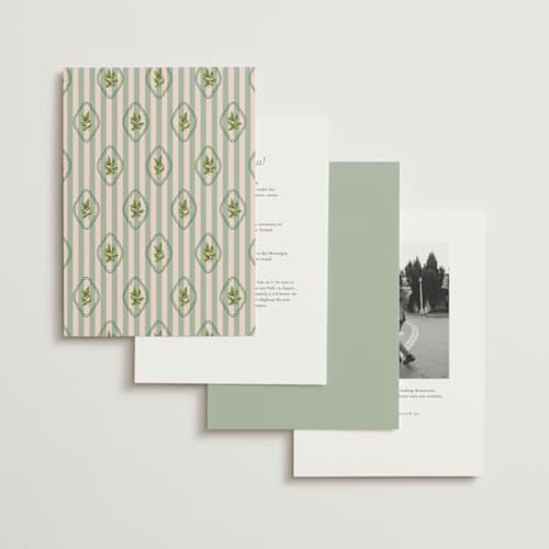 This is a emerald wedding invitations with standard by Creo Study called scripted printing on signature in standard