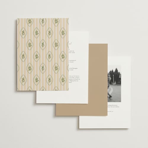 This is a almond wedding invitations with standard by Creo Study called scripted printing on signature in standard