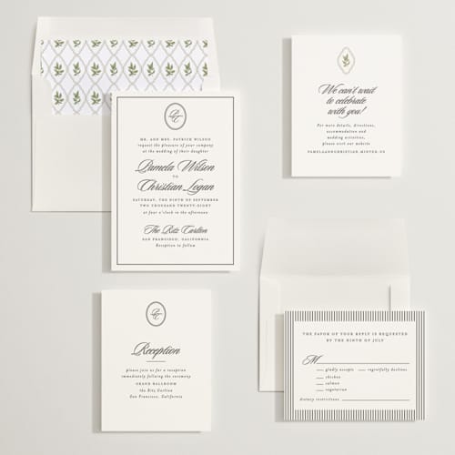 This is a noir wedding invitations with standard by Creo Study called scripted printing on signature in standard