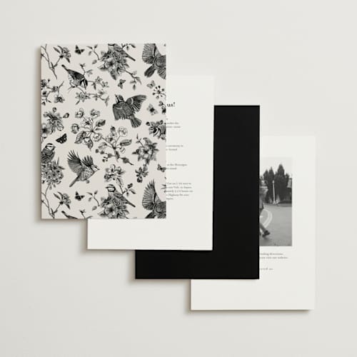 This is a cotton wedding invitations with standard by Jennifer Postorino called empire printing on signature in standard