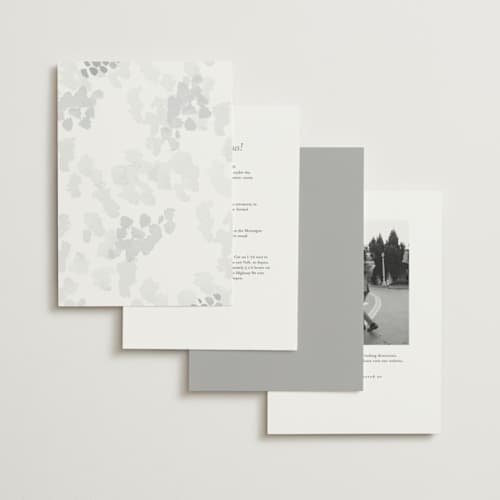 This is a classic white wedding invitations with standard by Design Lotus called a thousand years printing on signature in standard