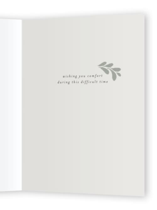 This is a smoke sympathy cards with standard by Susanne Kasielke called our hearts are breaking printing on signature in greeting cards