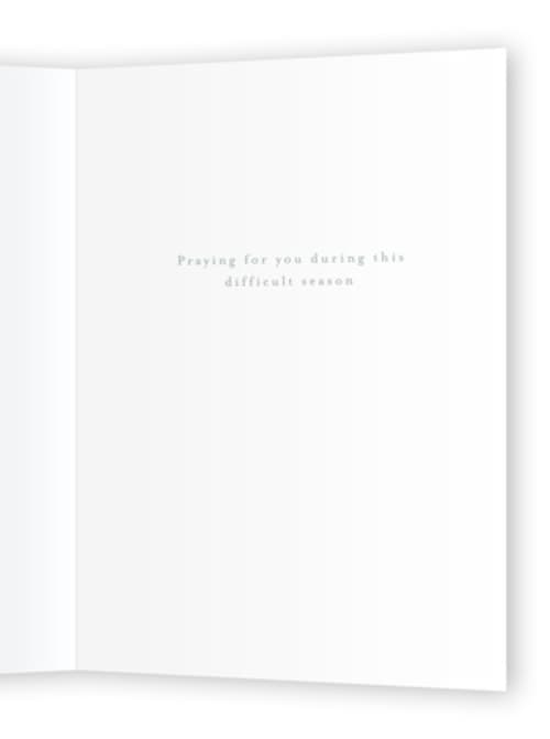 This is a sage sympathy cards with standard by Emily Betts called ecclesiastes printing on signature in greeting cards