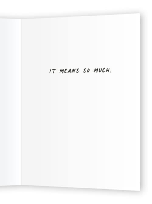 This is a rust greeting cards with standard by Annie Clark called passing notes printing on signature in greeting cards
