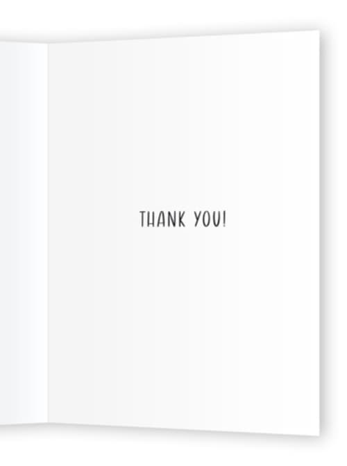 This is a cloud greeting cards with standard by Laura Bercovich called pooches gracias printing on signature in greeting cards