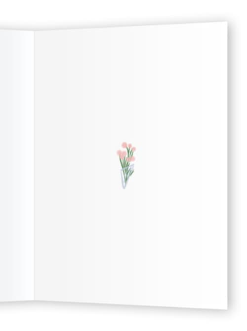 This is a petals greeting cards with standard by Huefete called a bunch of thanks printing on signature in greeting cards