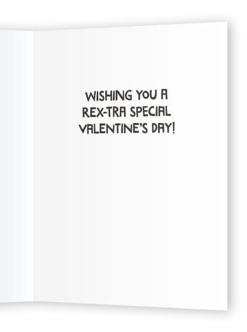 This is a guava valentines day cards with standard by Shannon Kohn called disney and pixar's rex printing on signature in greeting cards
