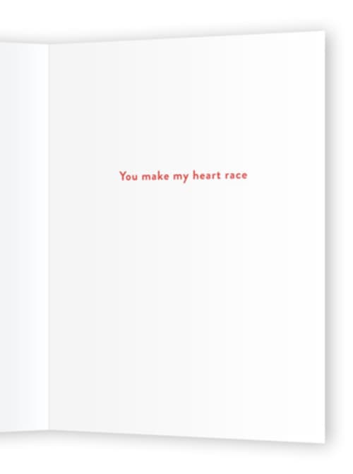 This is a ruby valentines day cards with standard by lori jacobs wemple called disney and pixar's cars heart race printing on signature in greeting cards