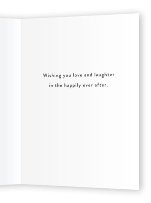 This is a ink wedding cards with standard by Alethea and Ruth called brand new mr. & mrs. printing on signature in greeting cards