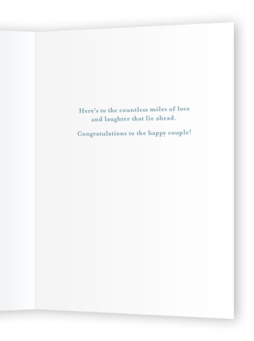This is a robin’s egg wedding cards with standard by taylorVdesign called better together printing on signature in greeting cards