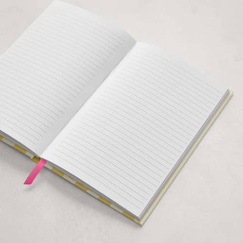 This is a sunshine journals by Pixel and Hank called lemon stripes in standard