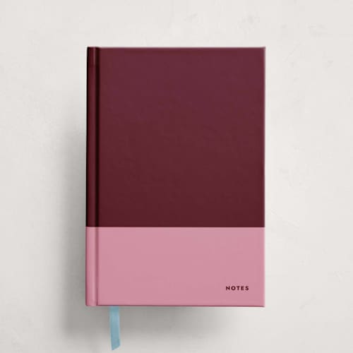 This is a merlot journals by Megan Davis called two tone pink in standard