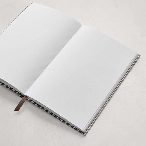 This is a chocolate journals by Emily Betts called stripe frame in standard