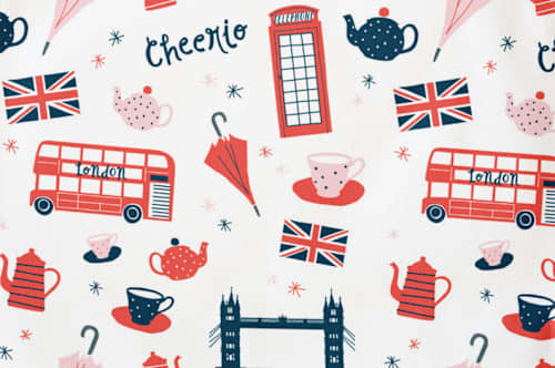 This is a cherry kids aprons by Kristie Kern called london in standard