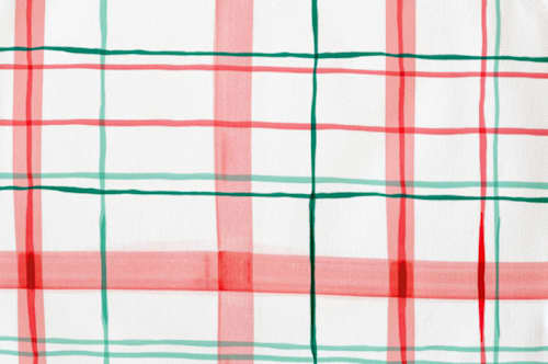 This is a peppermint kids aprons by Creo Study called fun plaid in standard