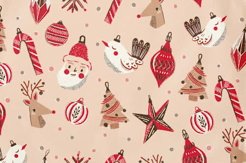 This is a coral kids aprons by Vivian Yiwing called retro ornaments in standard