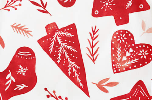 This is a pomegranate kids aprons by Petra Kern called simple xmas in standard