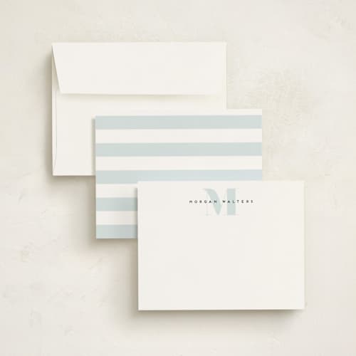 This is a marine kids thank you cards notes with standard by Creo Study called strong initial printing on signature in standard