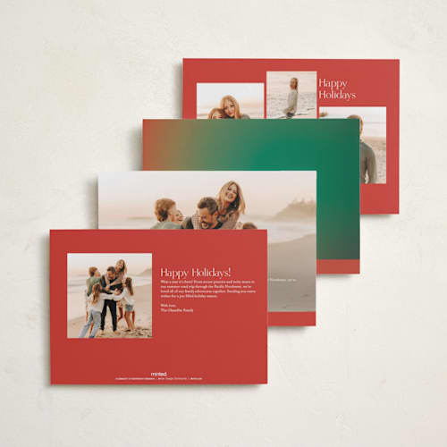 This is a pomegranate kwanzaa cards with standard by Robin Ott called nordic lights printing on recycled smooth signature in standard