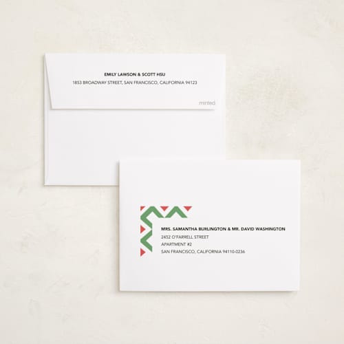 This is a unity kwanzaa cards with standard by letterfix called geometric frame printing on recycled smooth signature in standard