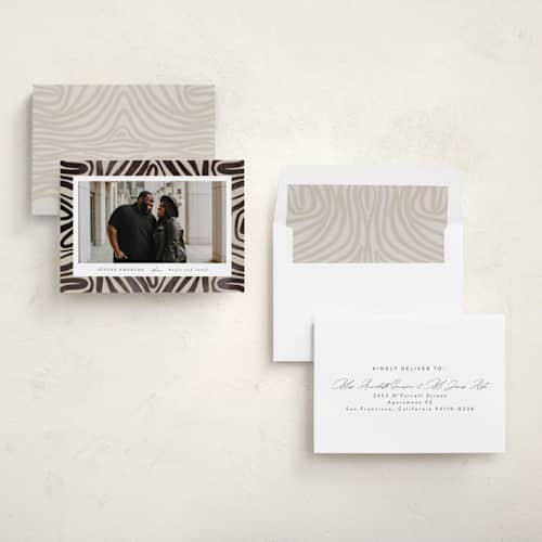 This is a ebony kwanzaa cards with standard by Tamara Hilje called savanna printing on recycled smooth signature in standard