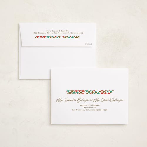 This is a carnival kwanzaa cards with standard by Phrosné Barwood called colorful border printing on recycled smooth signature in standard