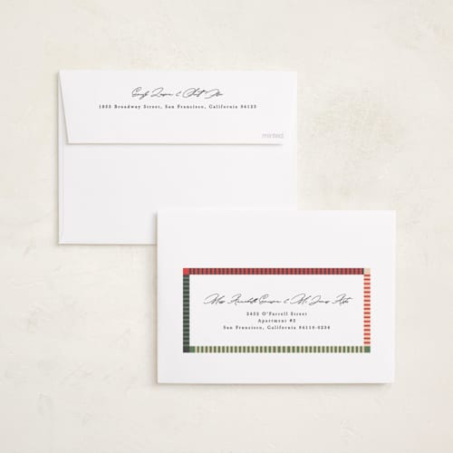 This is a watermelon kwanzaa cards with standard by Creo Study called lined edge printing on recycled smooth signature in standard