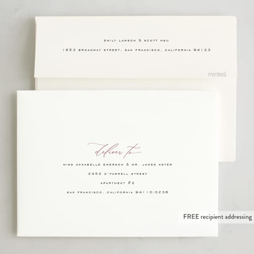 This is a maple leaf chinese new year cards with foil pressed by Nicoletta Savod called golden frame printing on recycled smooth signature in standard