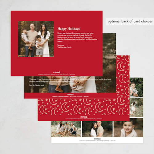 This is a wine chinese new year cards with foil pressed by Claudia Orengo called bright days ahead printing on recycled smooth signature in standard