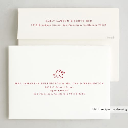 This is a wine chinese new year cards with foil pressed by Claudia Orengo called bright days ahead printing on recycled smooth signature in standard