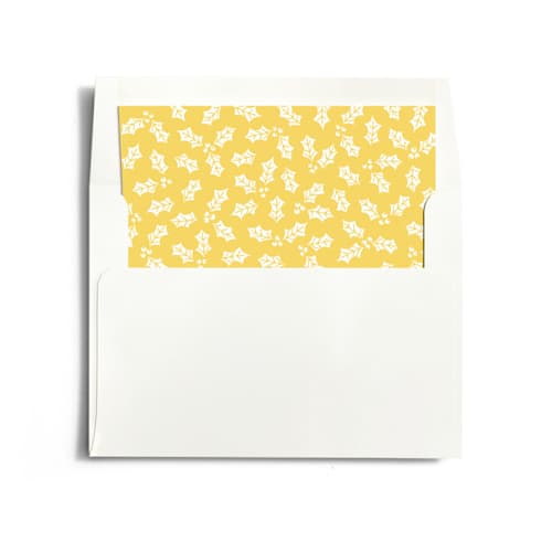 This is a buttermilk wedding envelopes with standard by Hooray Creative called merry and married printing on signature in liner