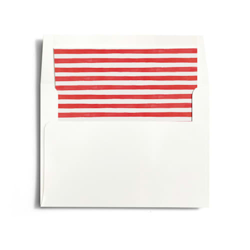 This is a candy wedding envelopes with standard by Pati Cascino called gibson printing on signature in liner