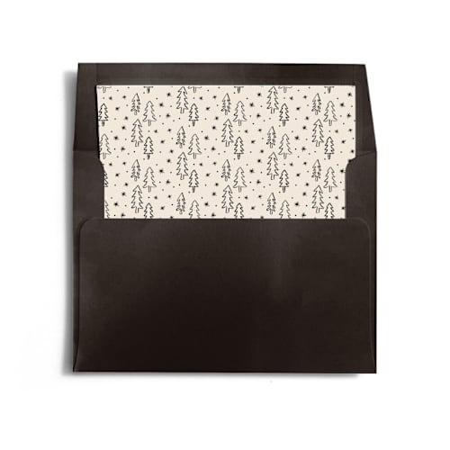 This is a pudding wedding envelopes with standard by Creo Study called analogue printing on signature in liner
