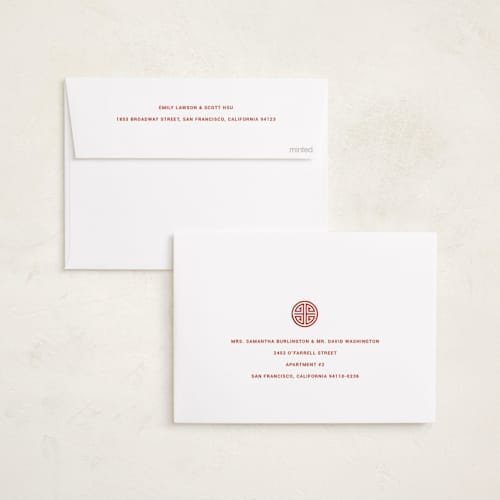 This is a jasper chinese new year cards with standard by Sumak Studio called good luck printing on recycled smooth signature in standard