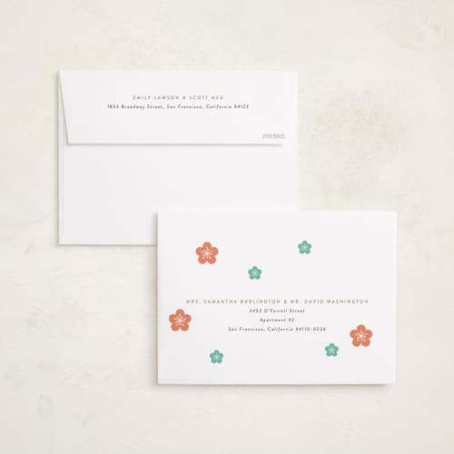 This is a winter chinese new year cards with standard by Cass Loh called plum blossom printing on recycled smooth signature in standard