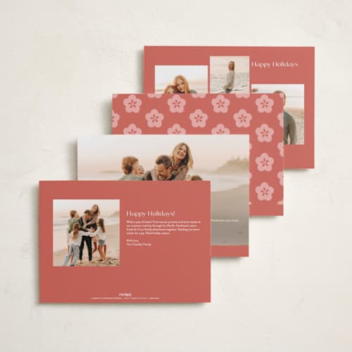 This is a bloom chinese new year cards with standard by curiouszhi called clarity printing on recycled smooth signature in standard