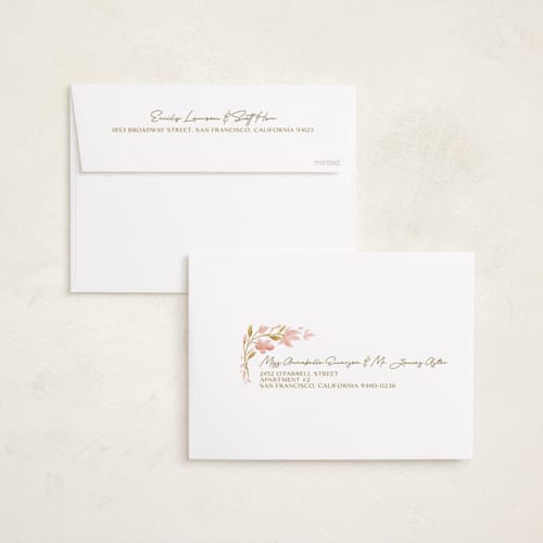 This is a blossom chinese new year cards with standard by curiouszhi called spring magnolia frame printing on recycled smooth signature in standard
