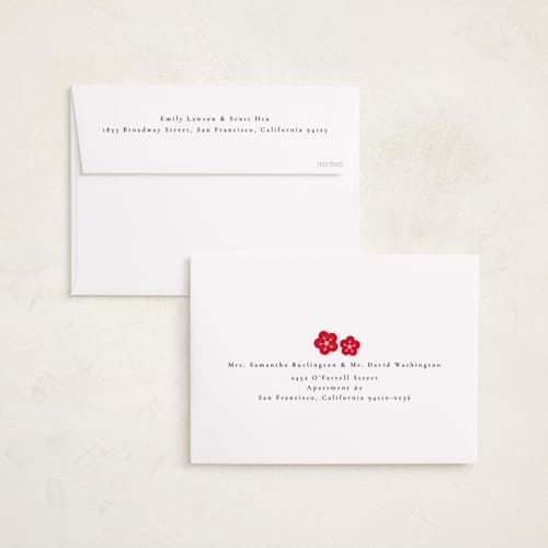 This is a firecrackers chinese new year cards with standard by Adelyn T. called lucky scroll printing on recycled smooth signature in standard