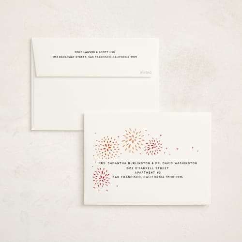 This is a firecracker chinese new year cards with standard by Ani Somi called lunar fireworks printing on signature in standard