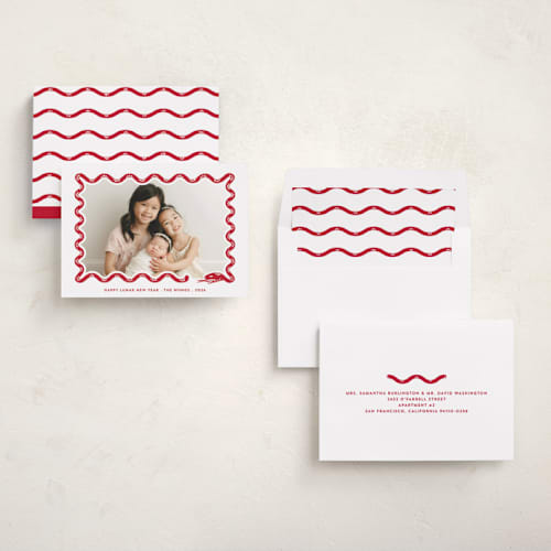 This is a bayberry chinese new year cards with standard by Gwen Bedat called tsim sha tsui printing on recycled smooth signature in standard