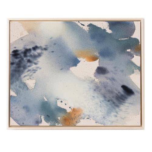 This is a blue original paintings by Christa called integration iii in standard