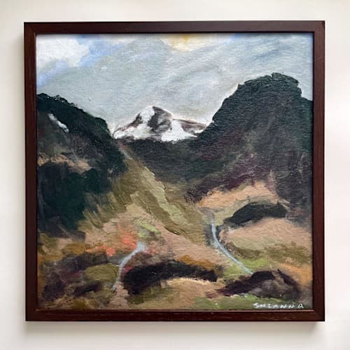 This is a multicolorassorted-colors original paintings by Suzanna Toole called glencoe in standard