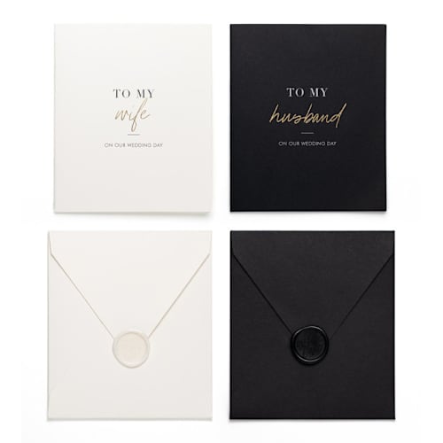 This is a multicolorassorted-colors bridesmaid gifts by Plan Chicly called wedding day greeting card bundle in standard