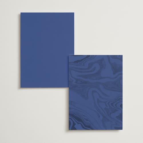 This is a marseille bleu menu cards with standard by Up Up Creative called centro printing on signature in standard