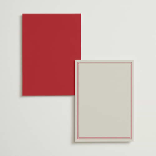 This is a crimson menu cards with standard by flvx studio called typa printing on signature in standard